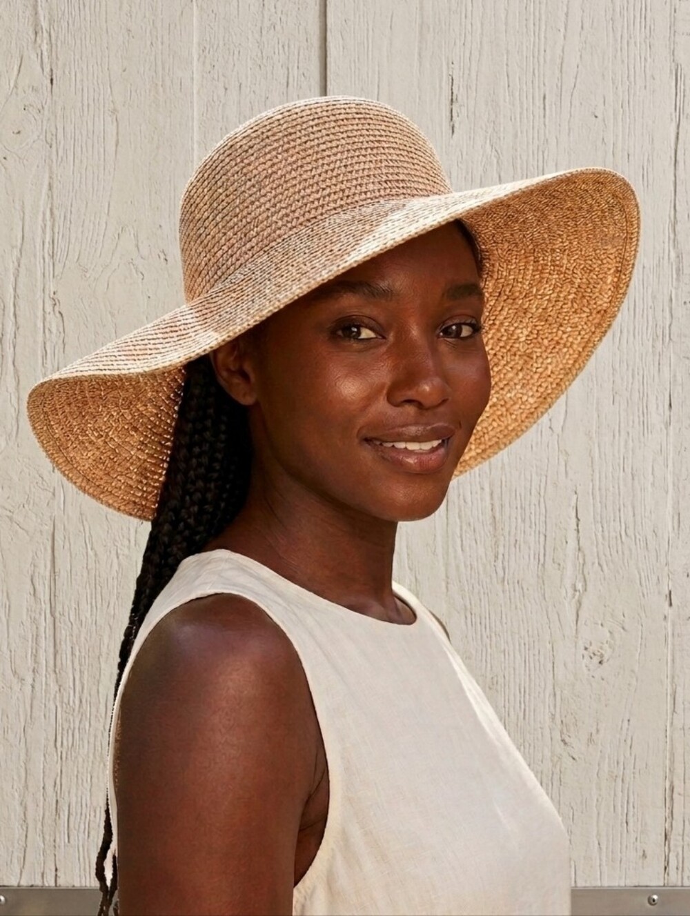 CALIA by Carrie Underwood Beige Woven Wide-Brim Hat